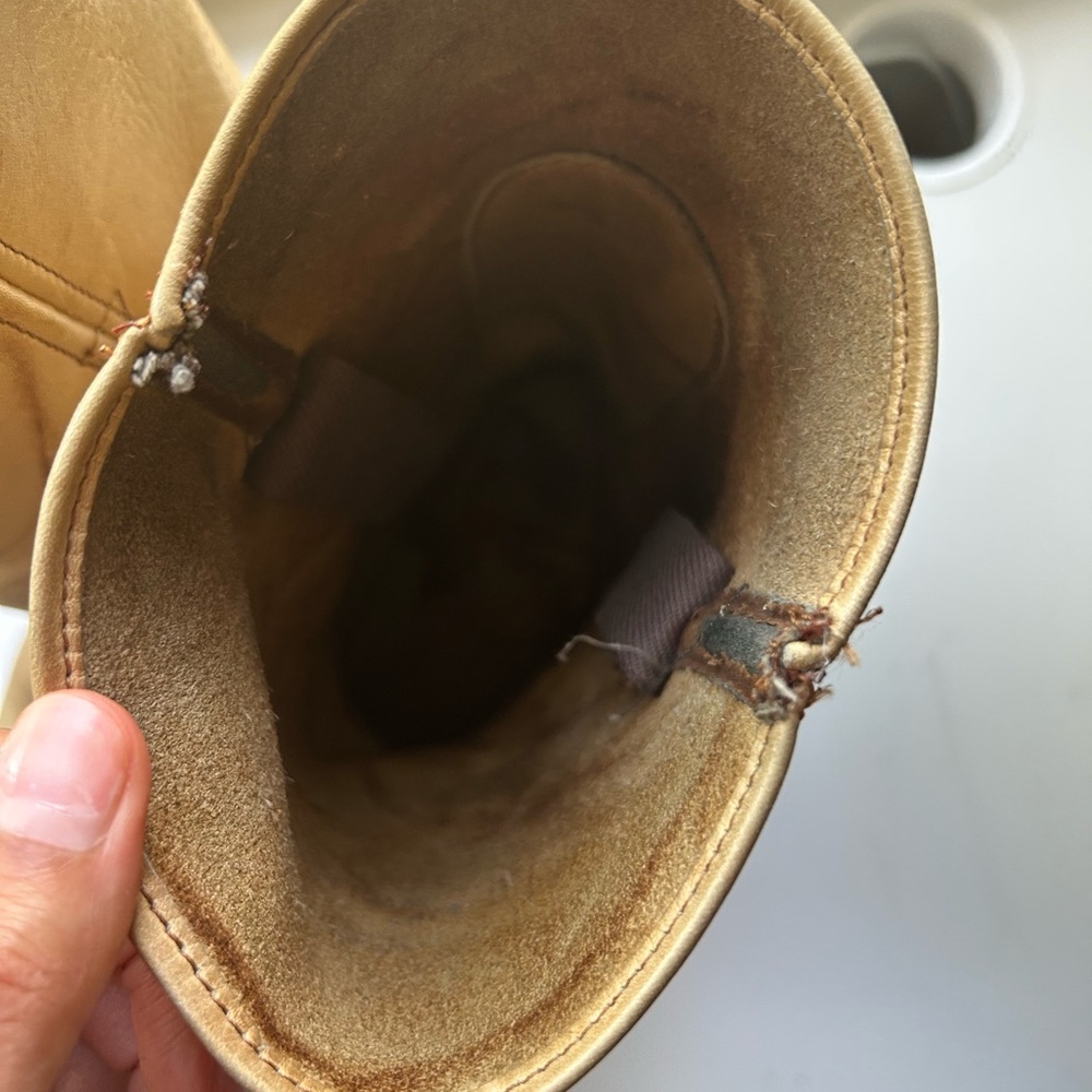 Frye Men's Tan Leather Boots - Picture 5 of 6